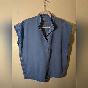 Figs |Ciel Blue| Rafaela Oversized Scrub Top